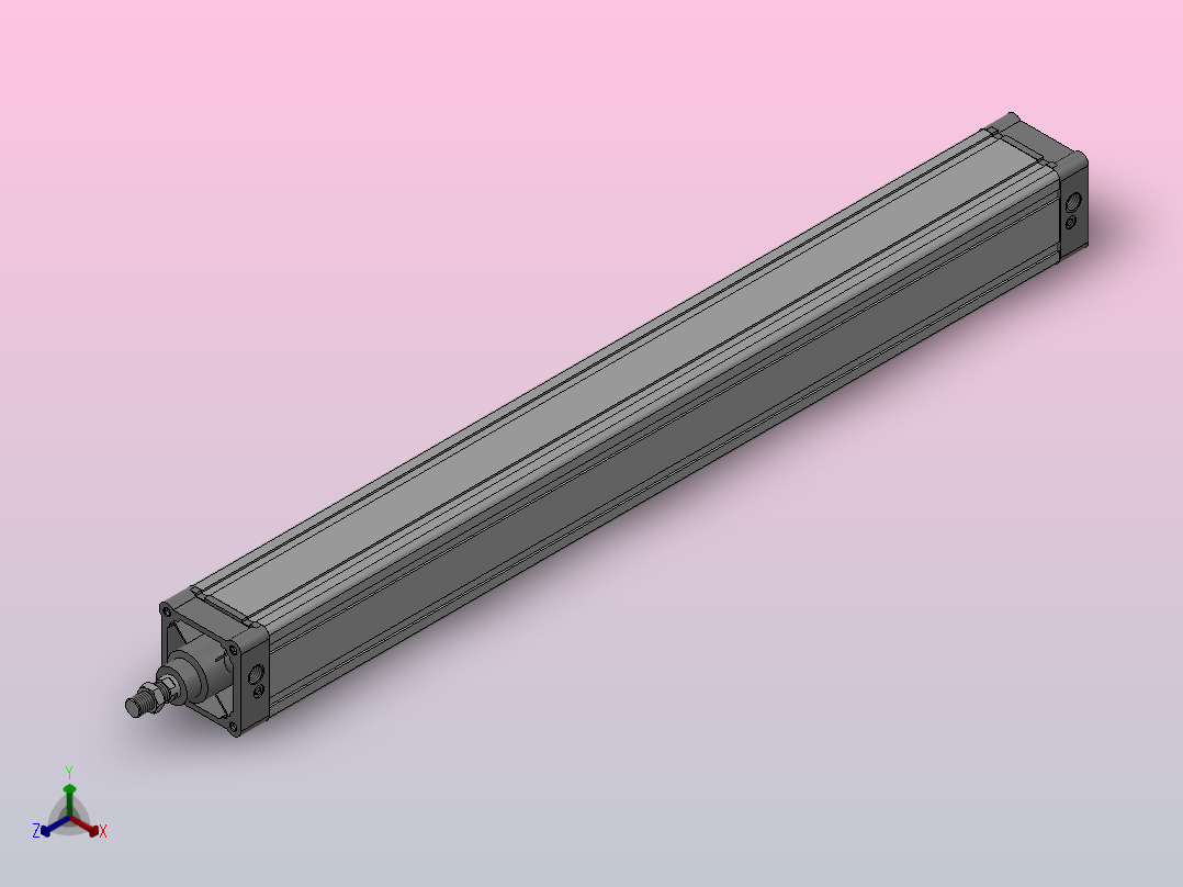 SE标准复动型气缸SE 100×1000-S主视图