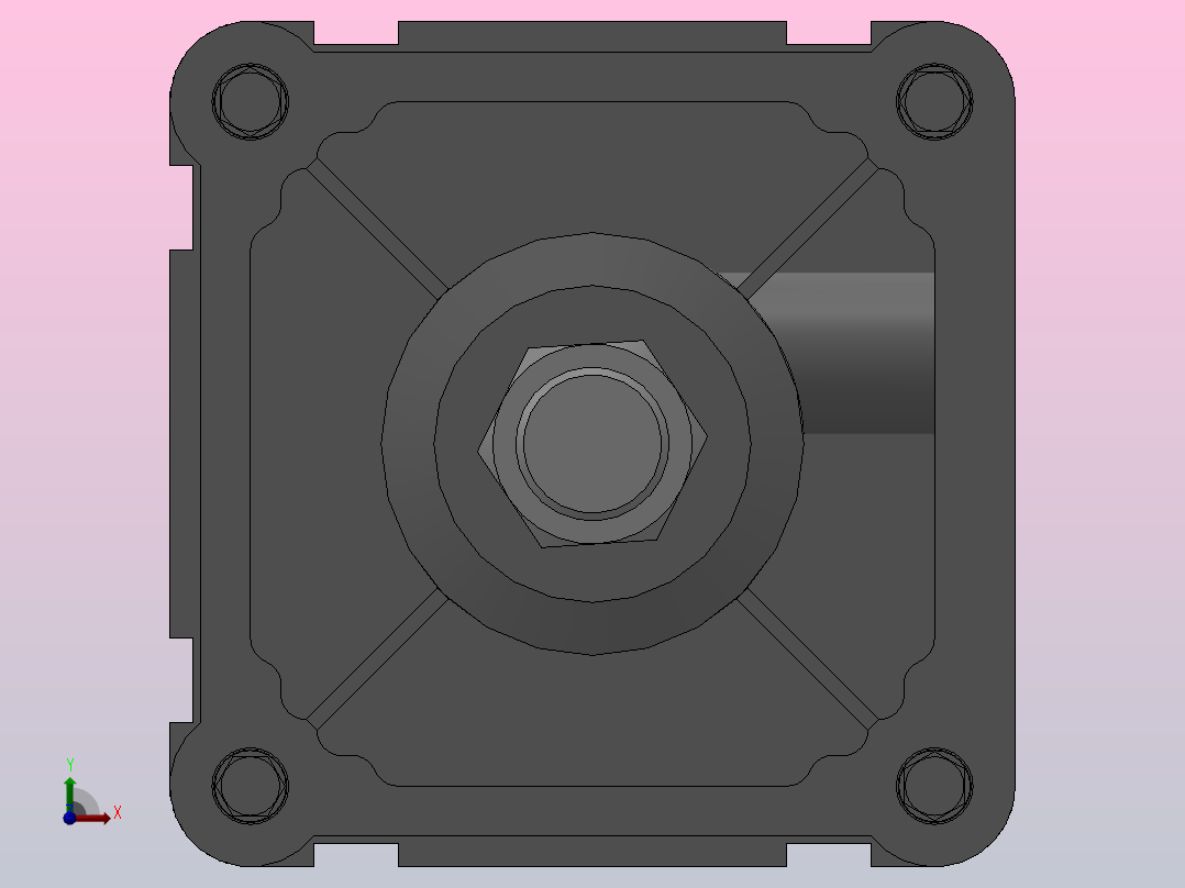 SE标准复动型气缸SE 100×1000-S前视图