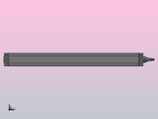 SE标准复动型气缸SE 100×1000-S左视缩略图