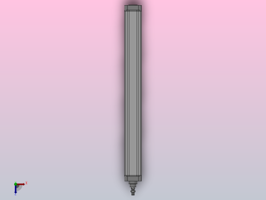 SE标准复动型气缸SE 100×1000-S俯视缩略图