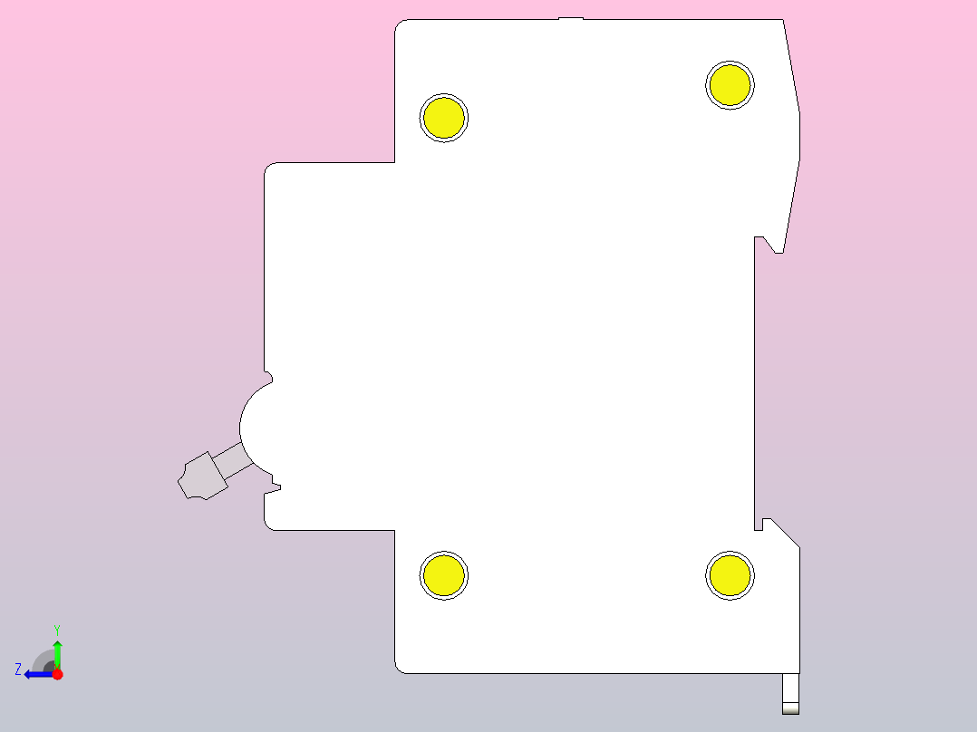 RDX65-63高分断小型断路器[RDX65-63-2P-C4A]右视图