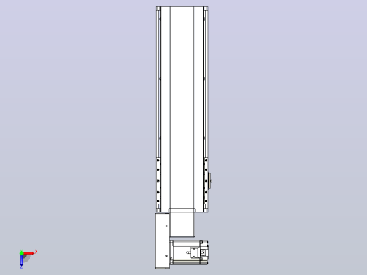 皮带直线轴半封闭可选导轨TPA-HNB-175D-140-L400-ML-C-P75-N3俯视缩略图