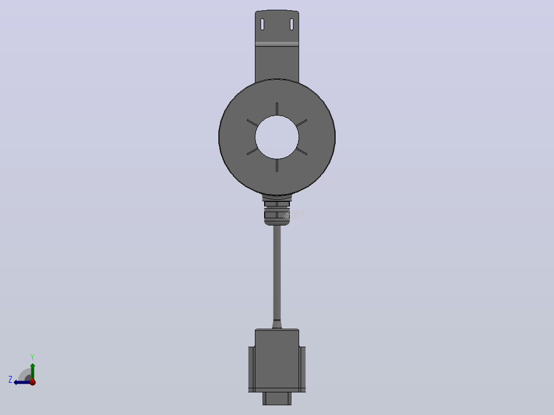 EKT8030-001系列增量式编码器_EKT8030-001右视图