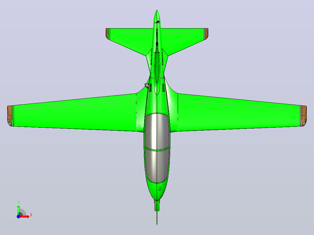 BD- 5B Puplic 3DM STP IGS飞机前视图