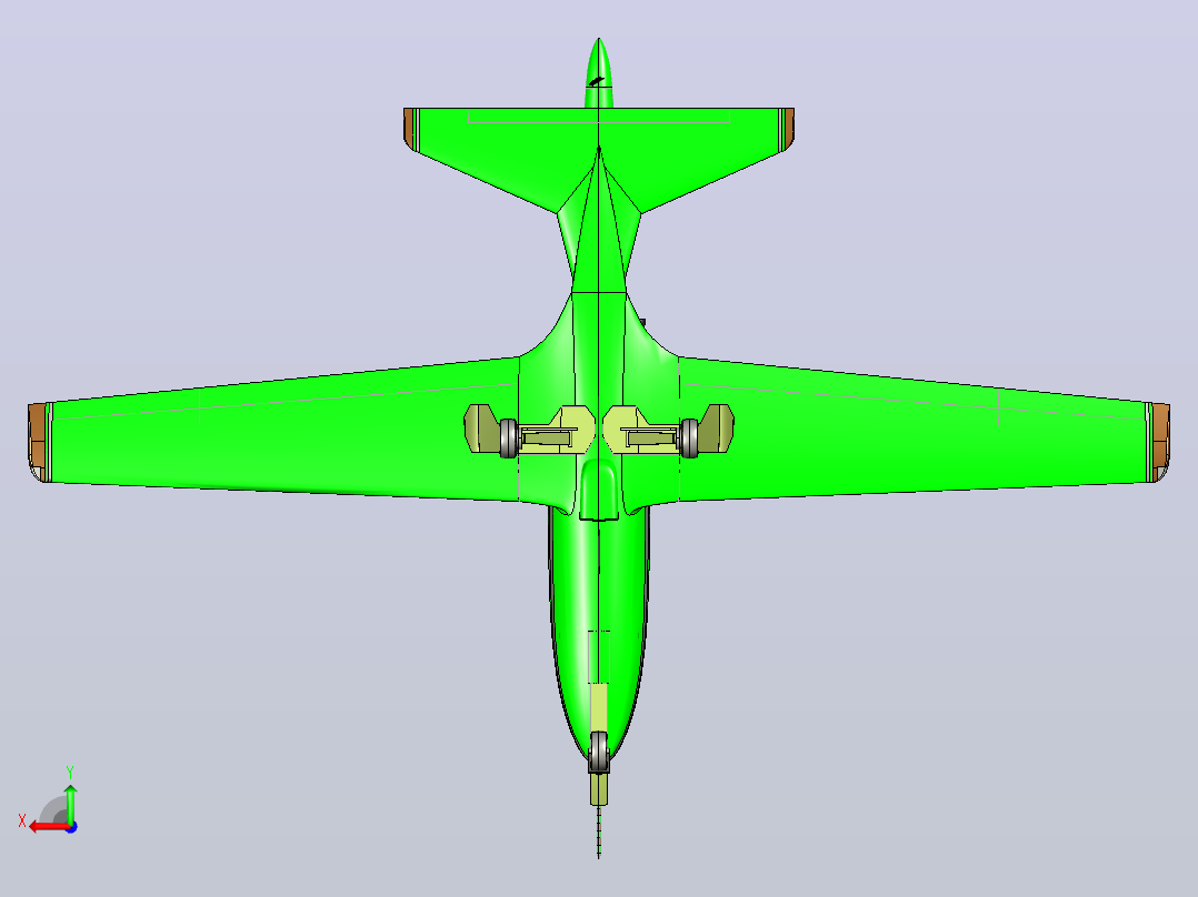 BD- 5B Puplic 3DM STP IGS飞机后视图