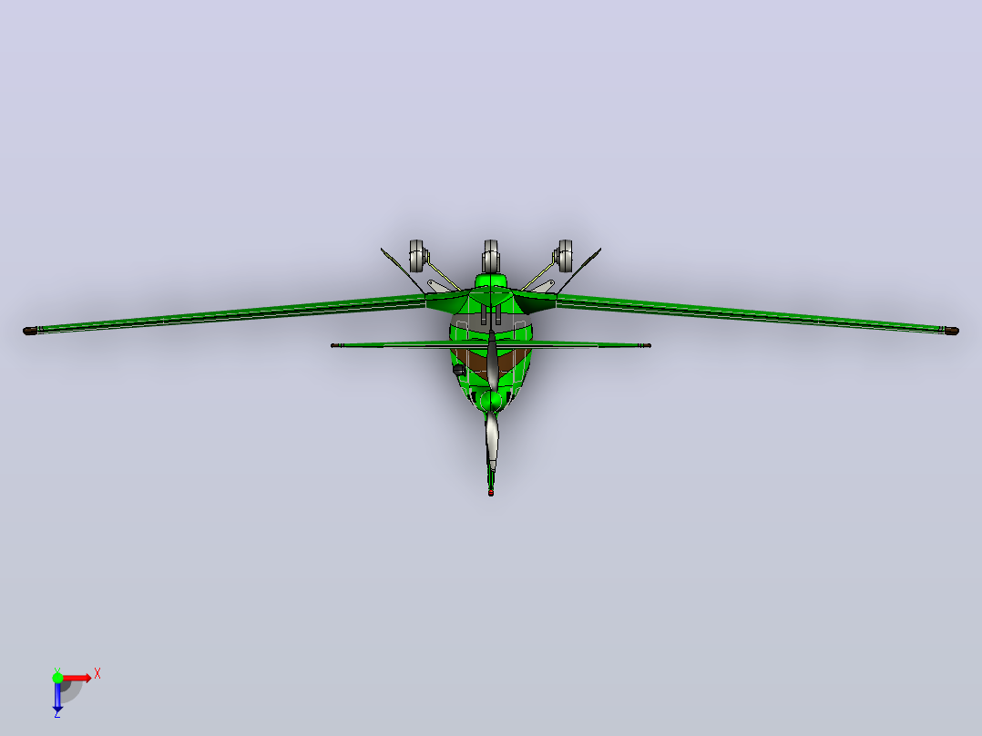 BD- 5B Puplic 3DM STP IGS飞机俯视图