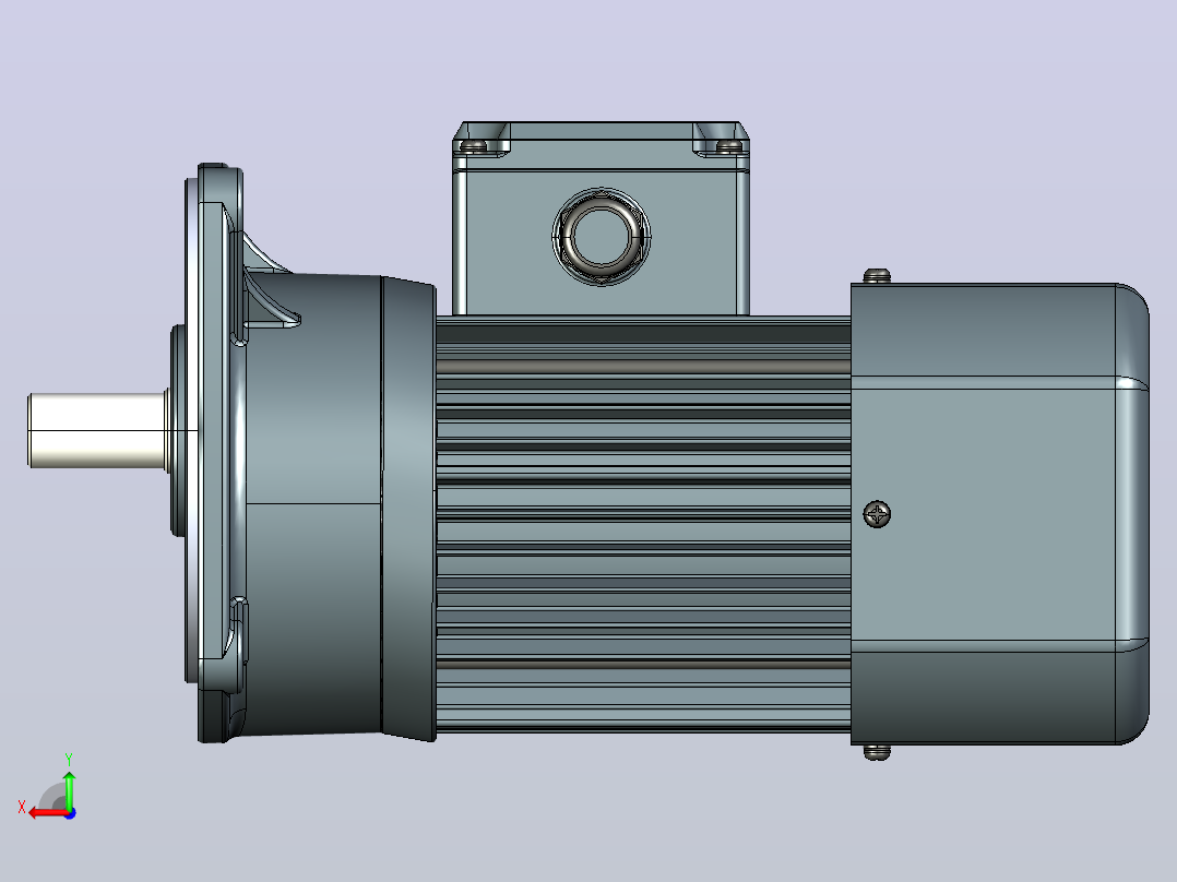 变频减速电机f250v01-R后视图
