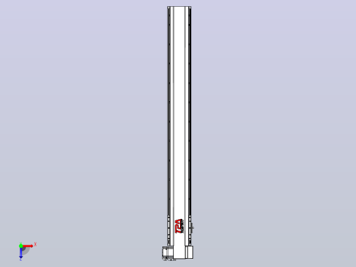 皮带直线轴半封闭可选导轨TPA-HNB-120D-110-L1000-RP-C-P40-N3俯视缩略图