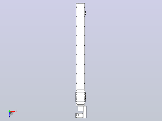 机器人皮带驱动直线轴TPA-GCB-150-P80-L1300-QR-M75-N3俯视缩略图
