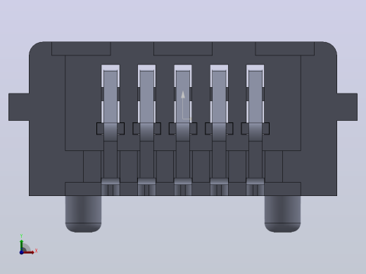 manifold_solid_brep_74303_1_1接口，插口，卡槽，网络插口前视缩略图