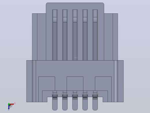 manifold_solid_brep_74303_1_1接口，插口，卡槽，网络插口俯视缩略图