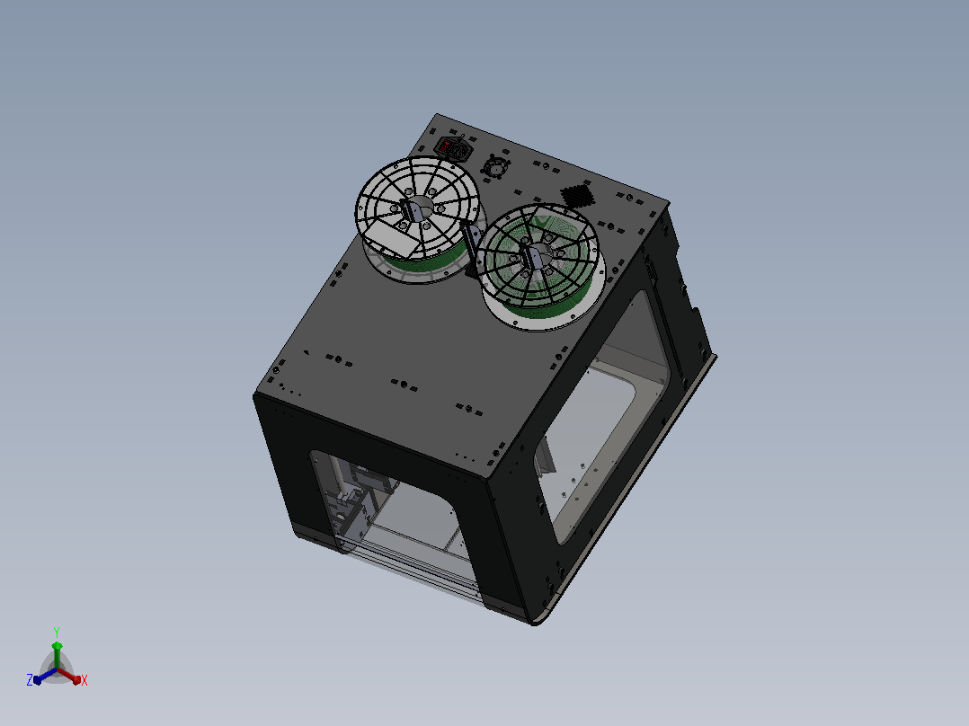 酷睿XY 3D打印机正等轴测图