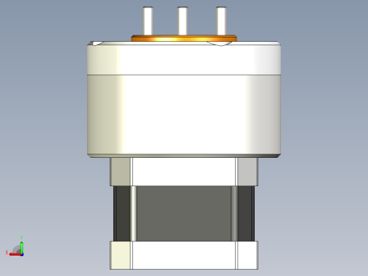 Nema 17步进电机的行星齿轮箱后视缩略图