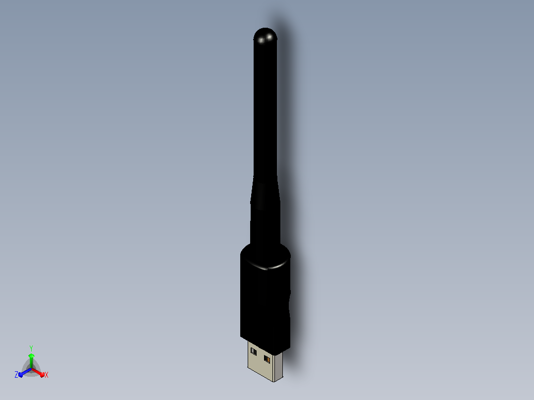 wechip usb wifi适配器18正等轴测图