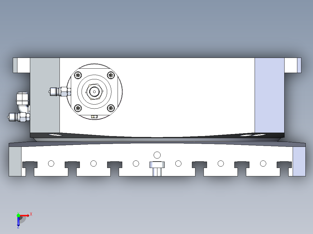 HCT-600-700X700方台分度盘俯视图
