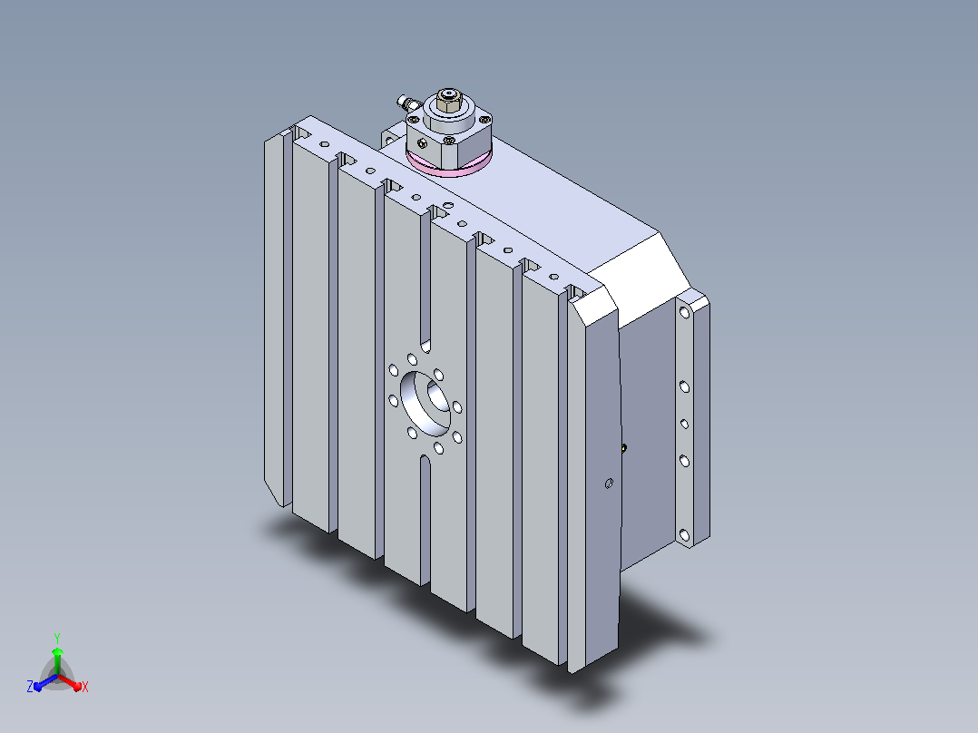 HCT-600-700X700方台分度盘正等轴测图