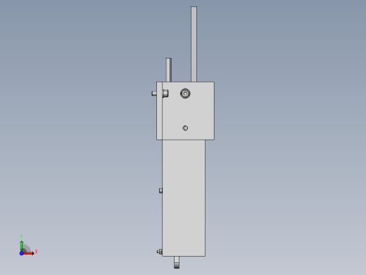 滚轮传送带挡块前视缩略图