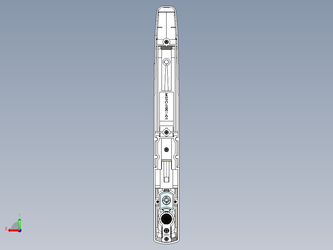 MSTC-9001豪华锁具后视图