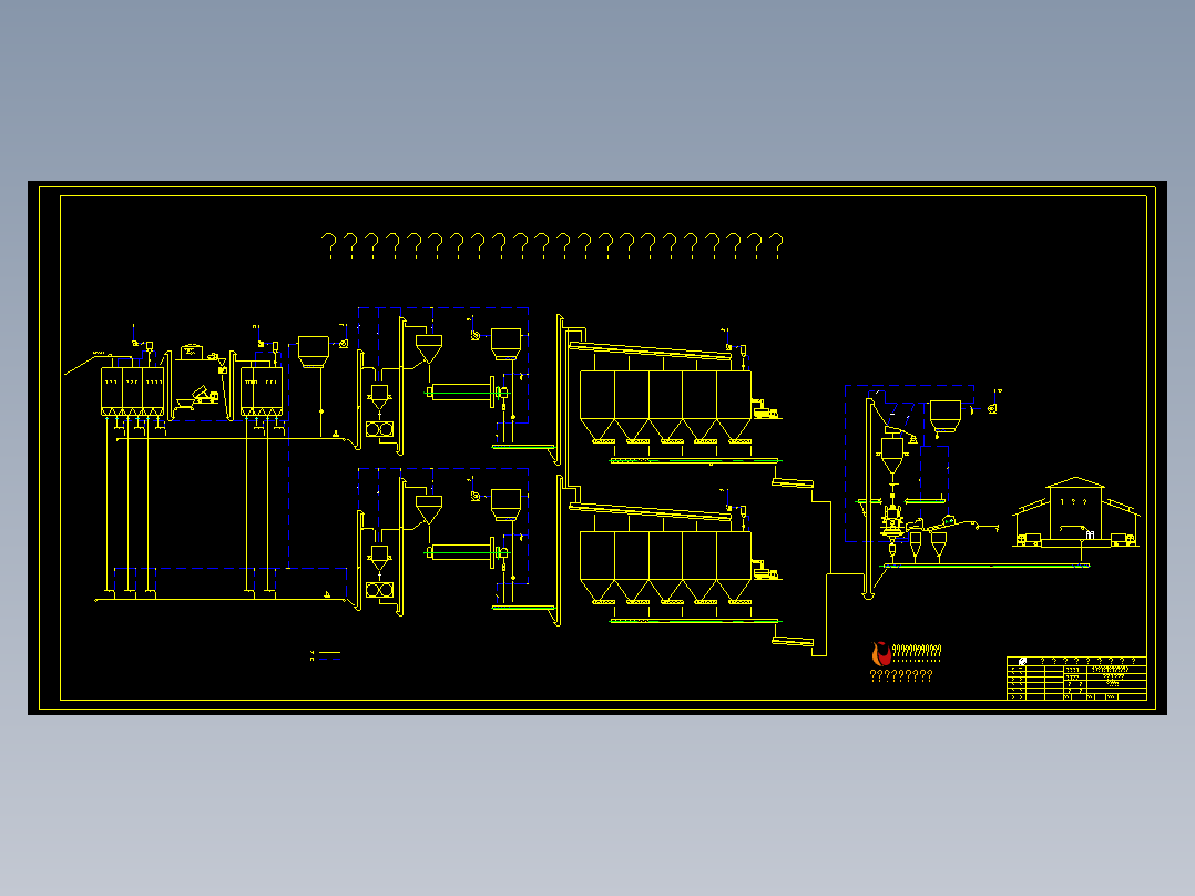 水泥粉磨系统流程图