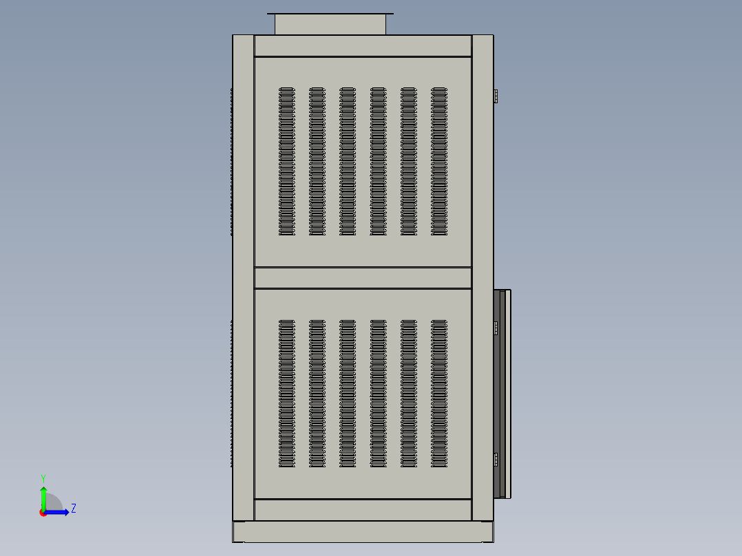 钣金机柜左视图