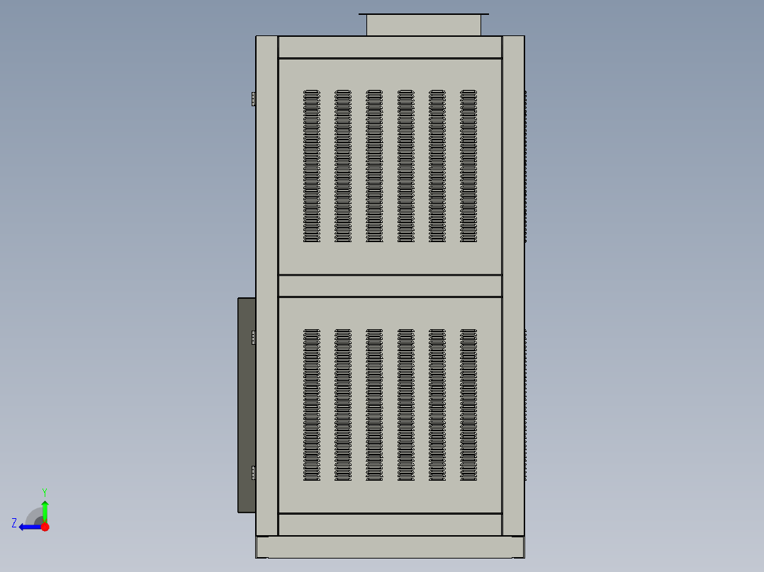 钣金机柜右视图