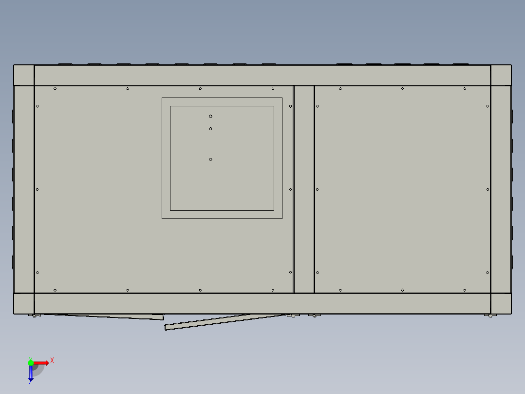 钣金机柜俯视图