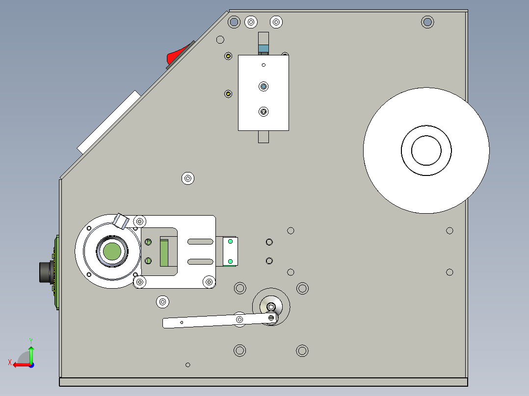 A9_夹头式转子抛光机后视图