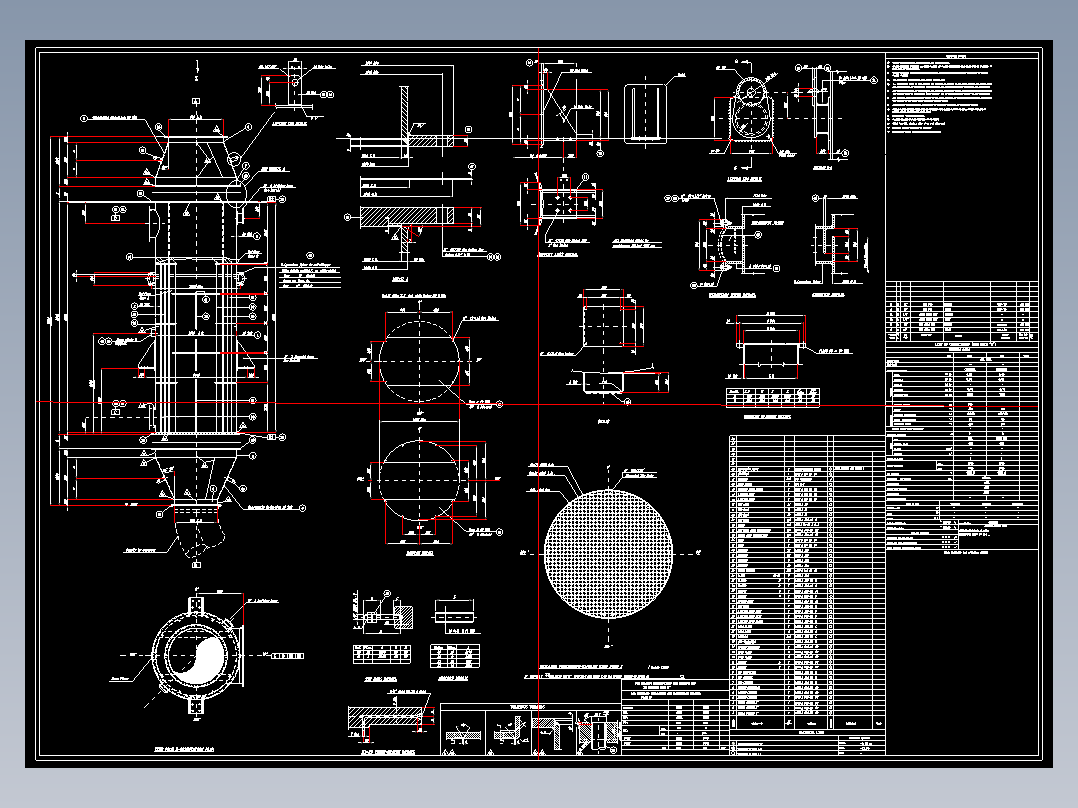 新型空气预热器cad图纸 管道空气换热器cad
