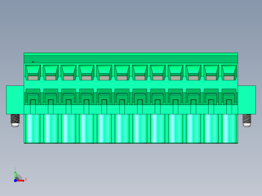 DEGSON 2EDG（M） 系列 5.0mm 螺丝锁紧可插拔接线端子组-2EDGKLM-5.0-12P-14-00AH前视缩略图