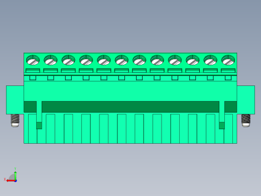 DEGSON 2EDG（M） 系列 5.0mm 螺丝锁紧可插拔接线端子组-2EDGKLM-5.0-12P-14-00AH后视缩略图