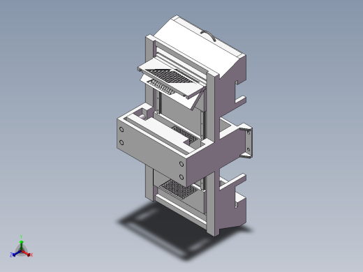 3D镜片裁片机床正等轴测缩略图