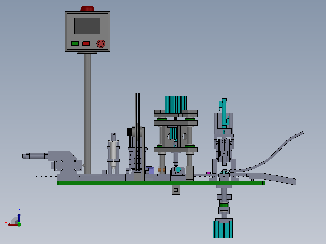 (新款)180铁盖四合一组立机后视图