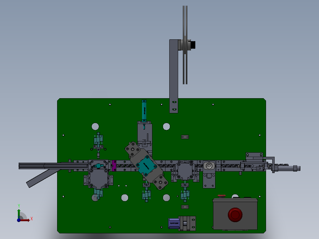 (新款)180铁盖四合一组立机俯视图