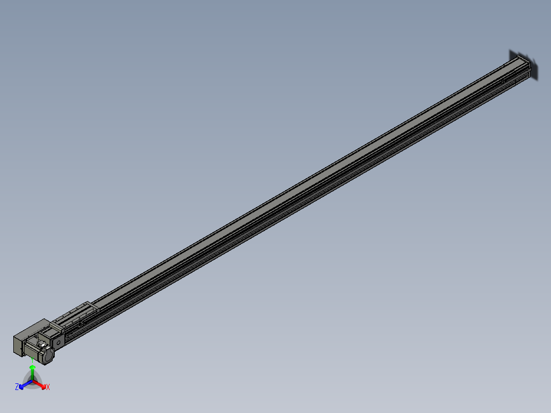 欧规系列-LB8-L75-S2700-BR-ZP75-C3正等轴测图