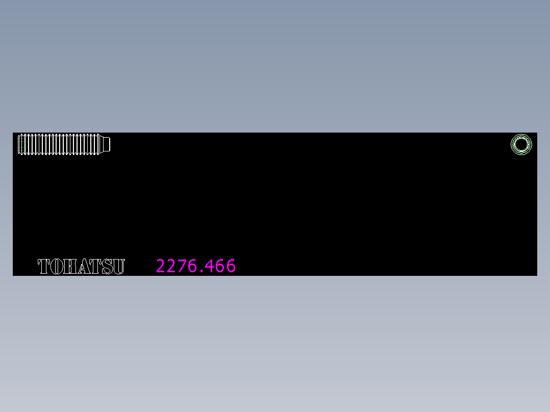 推力螺絲(銅頭)2276-2D多系列多零件图纸模型