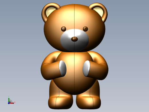 熊宝宝玩具前视缩略图