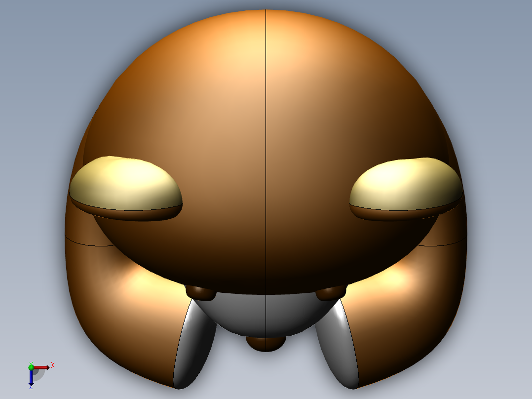 熊宝宝玩具俯视图