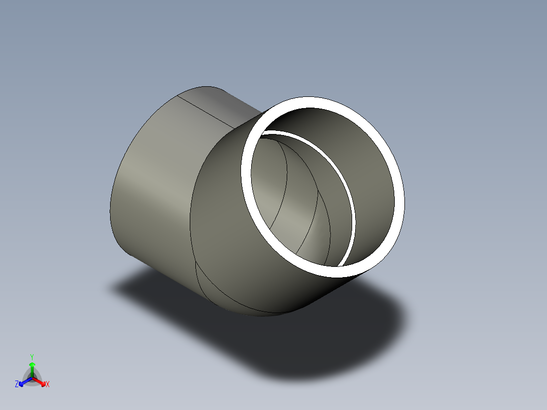 船舶管路系统SeaCor_45Elbow_SxS_37J117060_6in主视图