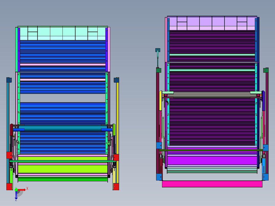 小别墅升降机械式立体子母车库俯视图