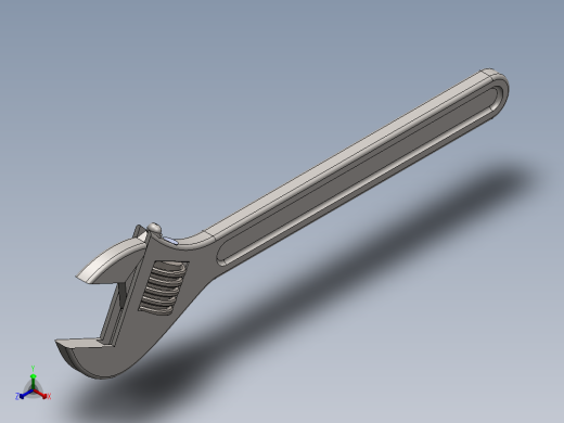 活口扳手正等轴测缩略图