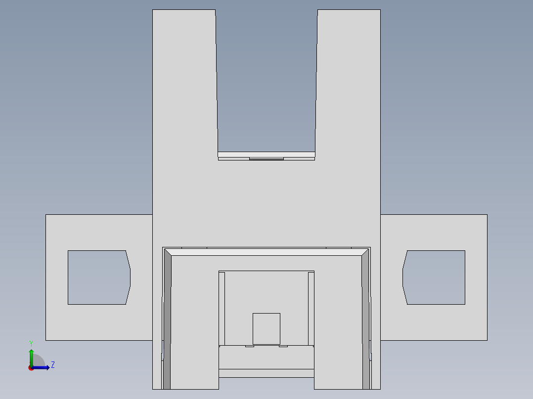 260系列槽型光电（插拔式）-FC-SPV266Z-D左视图