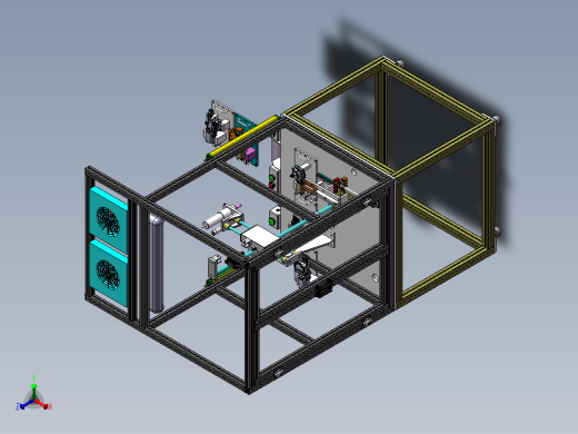螺母自动锁紧机正等轴测缩略图