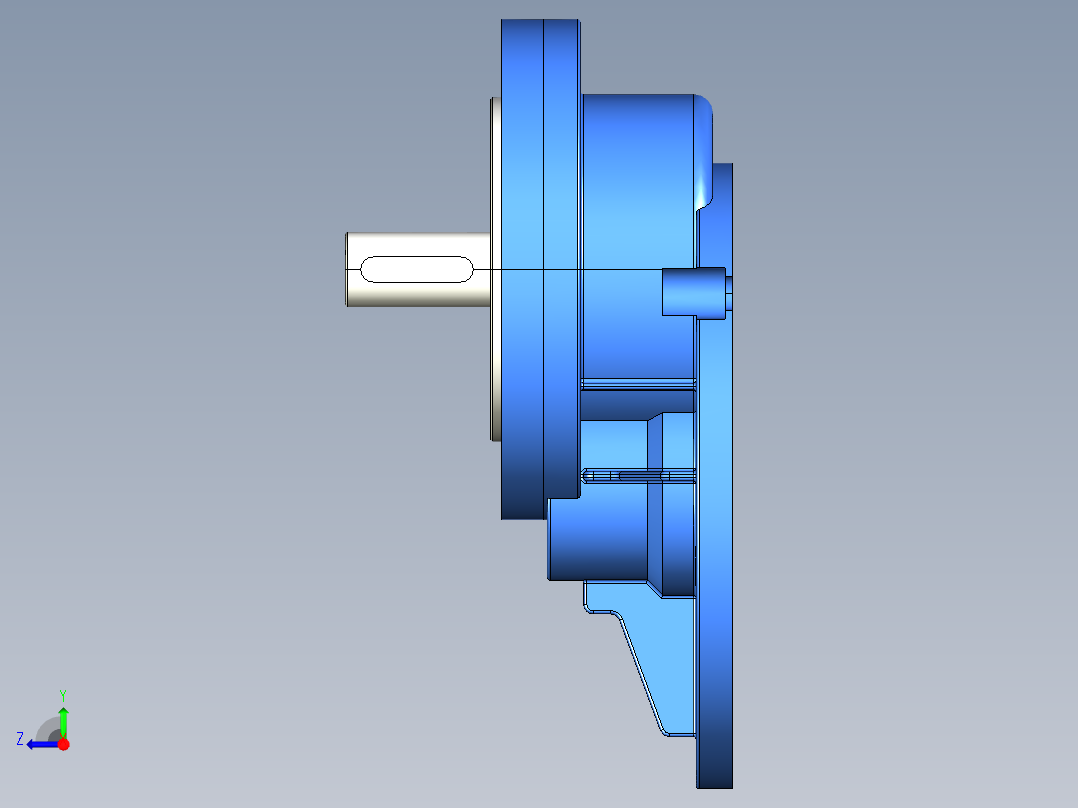 PC齿轮减速机10款右视图