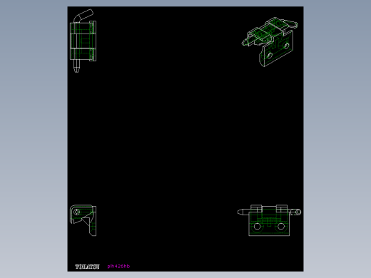 梢型鉸鏈(C)PLH-2D多系列多零件图纸模型