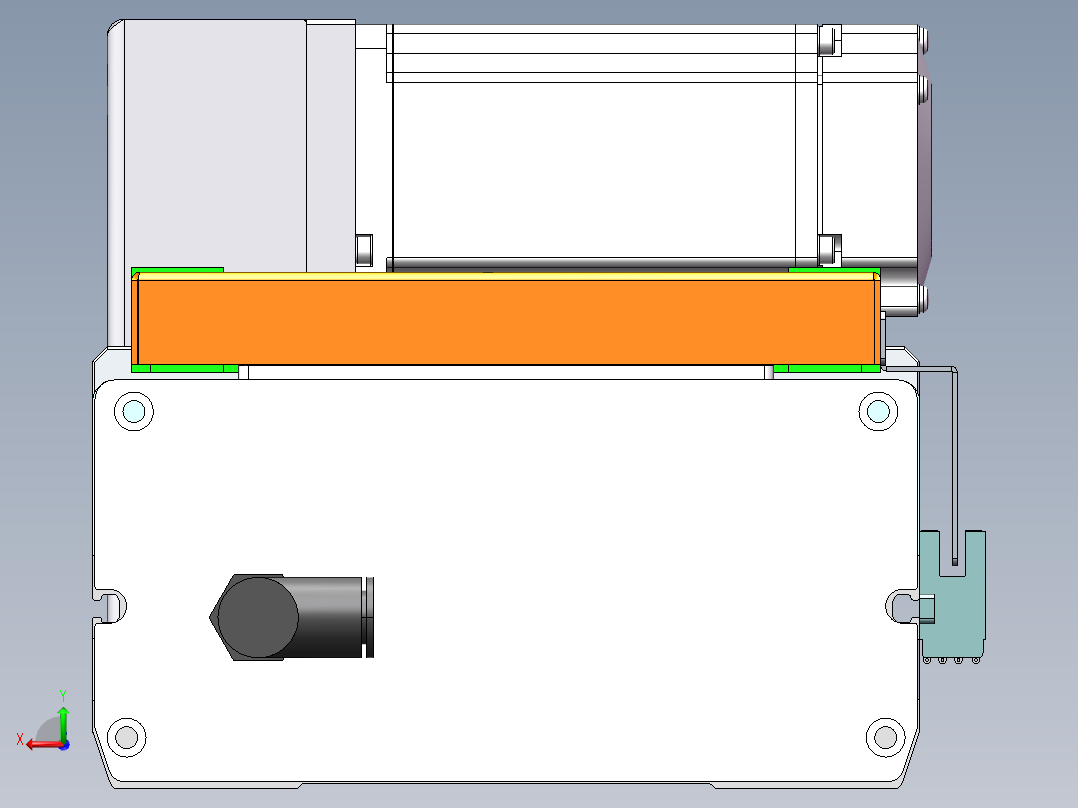 MCB同步带全封闭MCB17-RU-400W后视图