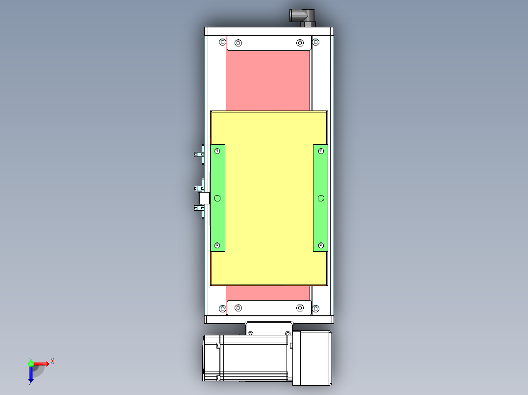 MCB同步带全封闭MCB17-RU-400W俯视图