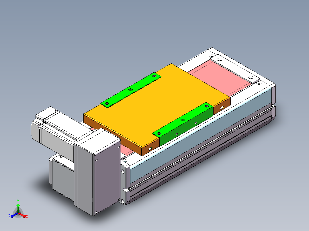 MCB同步带全封闭MCB17-RU-400W正等轴测图