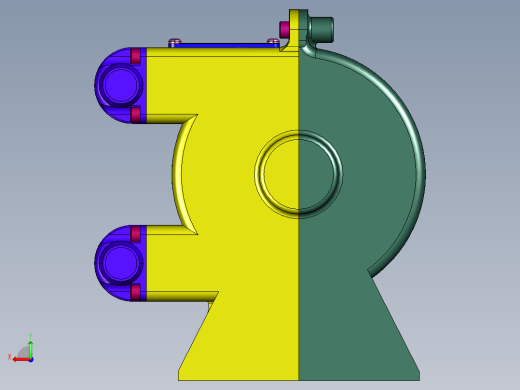 电机轴带动同步盘蠕动泵后视缩略图