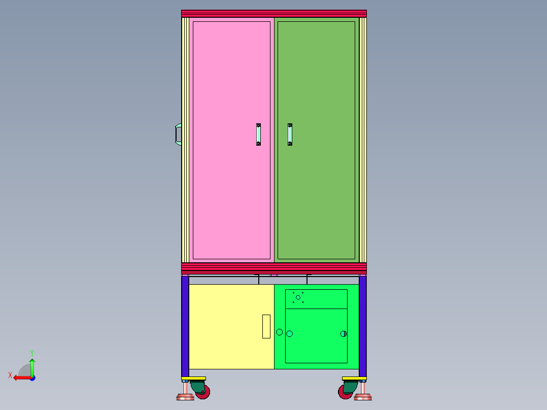 汽车多芯接插件插端子机后视图