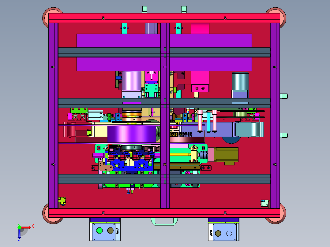 汽车多芯接插件插端子机俯视图
